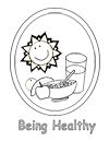 BeingHealthyKeeperColouringPage100w